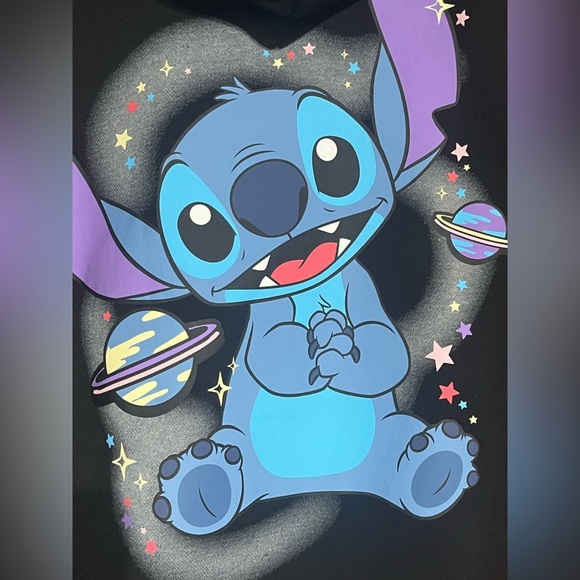 Disney STICH in Space Women's Graphic Hoodie Sweatpants Jogger Set - Picture 4 of 15